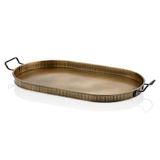 Gold Oval Serving Tray (66 x 32 cm)