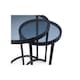 image 4 of Premium Smoked Glass Round Nesting Side Tables | Clear | Clear