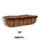 image 3 of Marco Paul Black Garden Wall Planter 36" Black