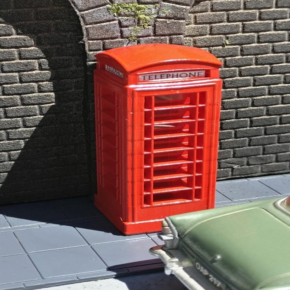 image 1 of GM Structures O Scale Telephone Box (Pre-Built)