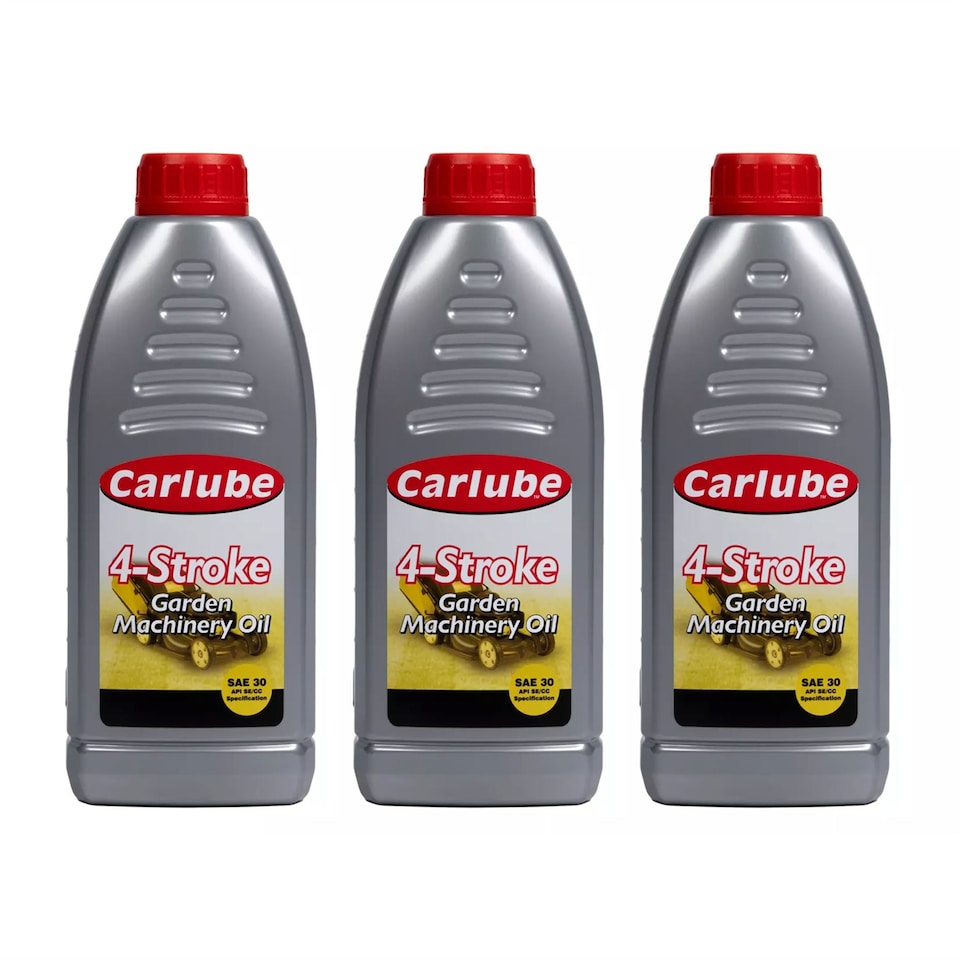 image 1 of Carplan 4 Stroke Lawn Mower Oil Lubrication Automotive SAE30 1 Liter 1L x3