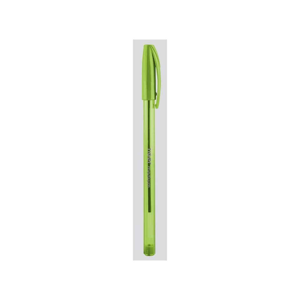 image 1 of Tiger Ballpoint Pen (Pack of 50) - Lime Green - One Size