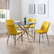 image 6 of Celeste Premium Mustard Dining Chairs - Set of 2