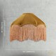image 7 of Golden Ochre Victorian Scallop Pendant Light Shade with Long Tassels