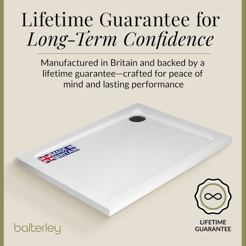 image 1 of Balterley Premium Rectangular Shower Tray | White | White | 1