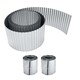 image 1 of Pack of 2 x 5m Galvanised Corrugated Lawn Edging Rolls in Silver Silver