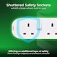 image 6 of Masterplug 13A 6 Socket Individually Switched Extension Lead 2m, White