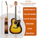 image 7 of MX by 3rd Avenue Cutaway Electro Acoustic Guitar Pack | Orange