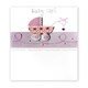 image 1 of Second Nature Luxury Greeting Card for the Birth of a Baby Girl