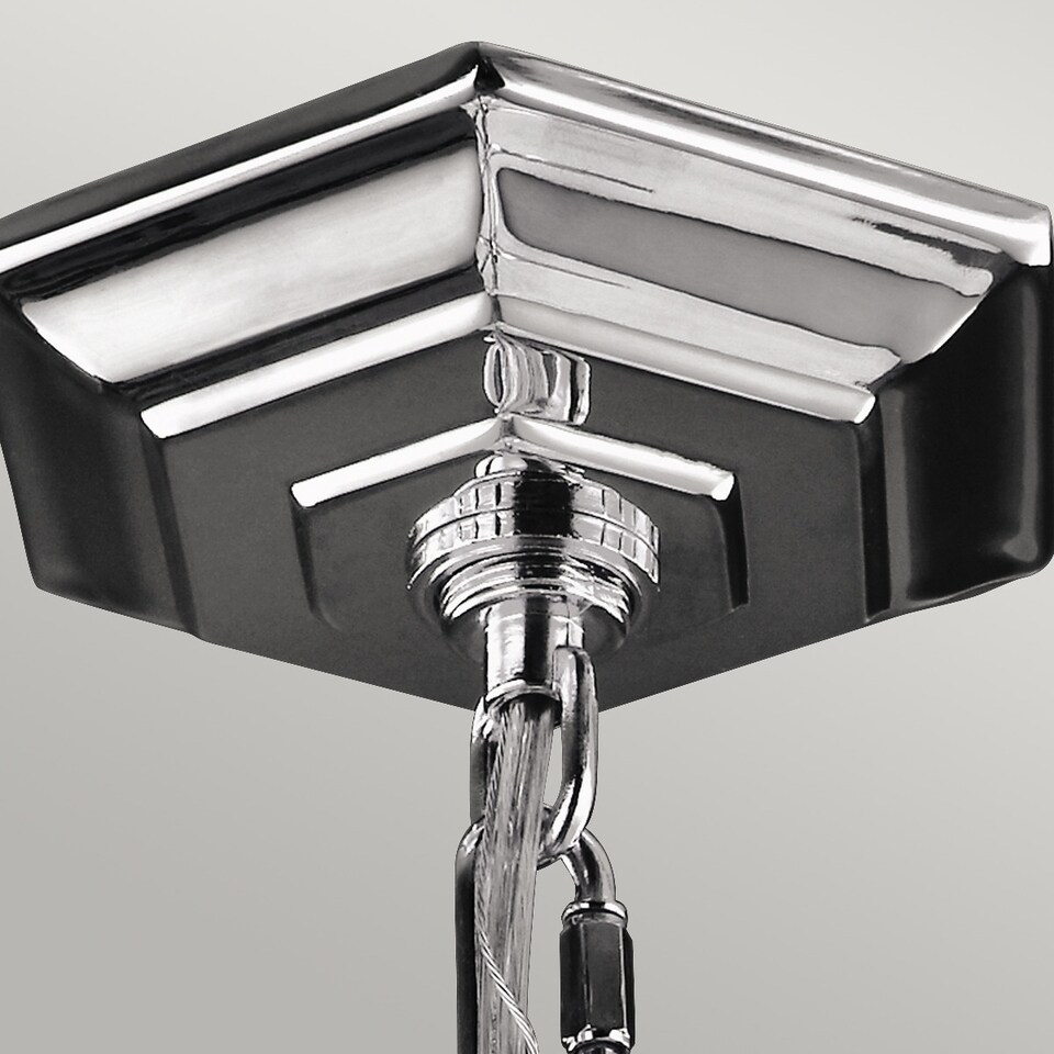 image 1 of Corinne 3 Light Small Spherical Ceiling Pendant Polished Nickel, E14