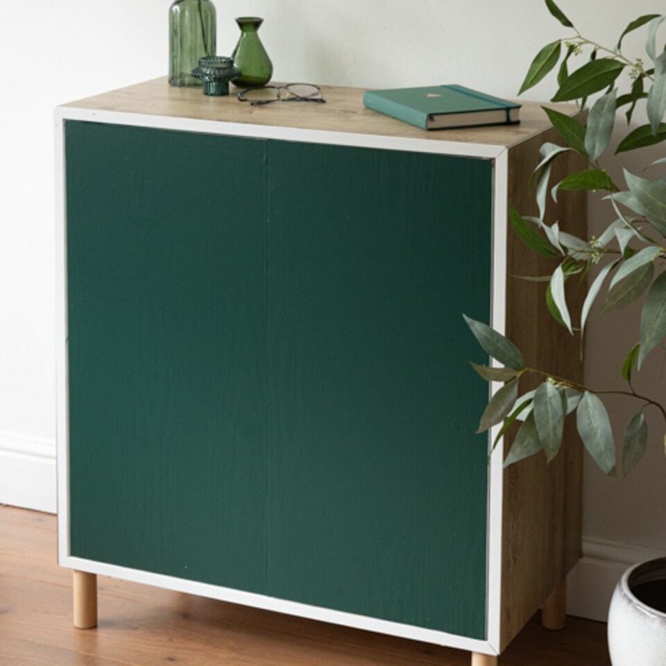 image 1 of Sticky Back Plastic Pine Green Wood Matt Kitchen Self-adhesive Vinyl Wrap for Cupboards, Doors and Worktops 67.5cm x 2m (5 rolls) - d-c-fix