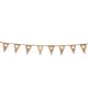 image 1 of Hessian White Hearts Party Bunting 3m with 14 Pennants