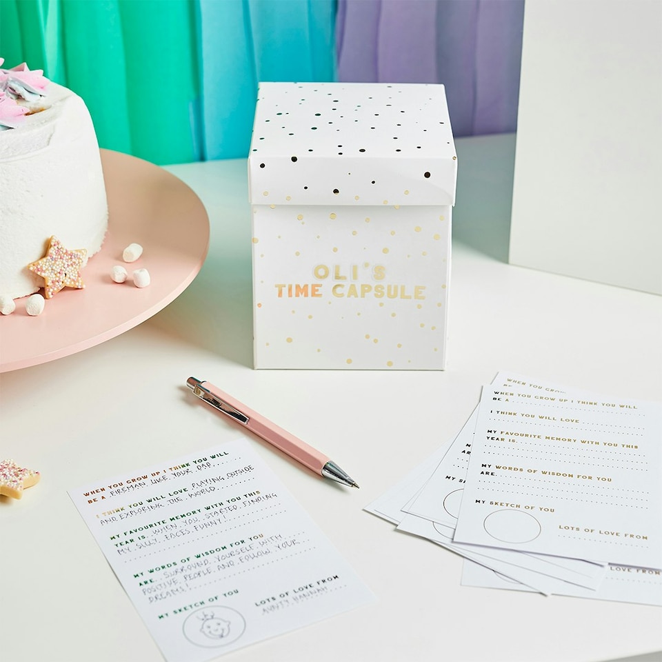 image 1 of Customisable Memory Time Capsule Box
