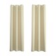 image 1 of Cream Eyelet Curtains - Thermal Blackout Curtains  - 46 x 54 Inch Drop - 2 Panel Cream
