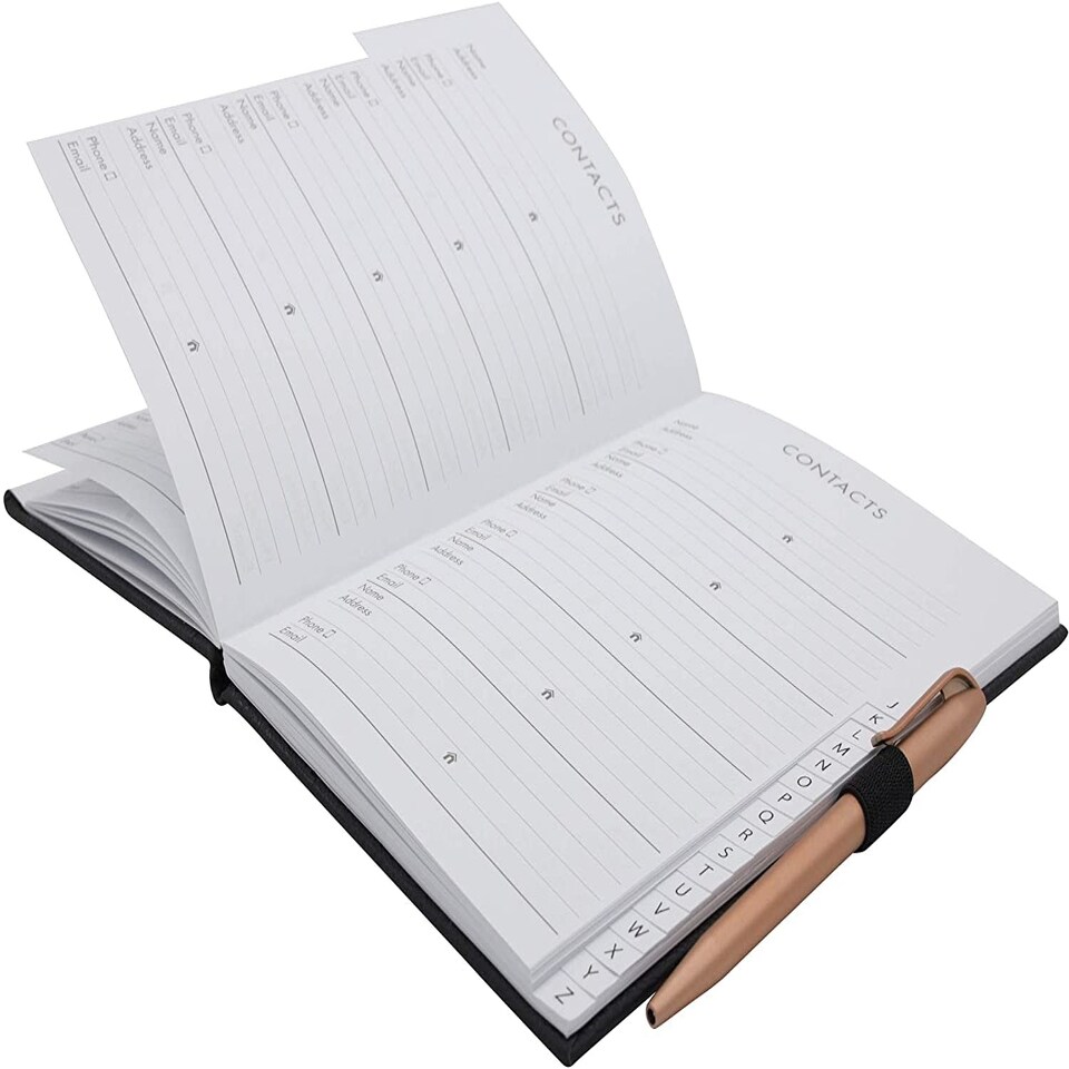 image 1 of A5 Marble Address Book With Pen