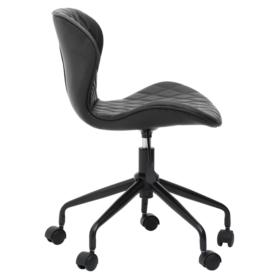image 1 of Interiors by Premier Brent Black Armless Home Office Chair
