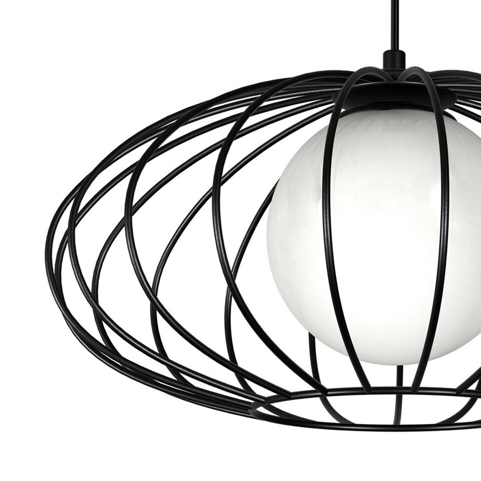 image 1 of Milagro Pendant Lamp Kronos Black 1XE14