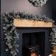 image 2 of 2.7m Green Christmas Garland with Pine Cones and Red Berries
