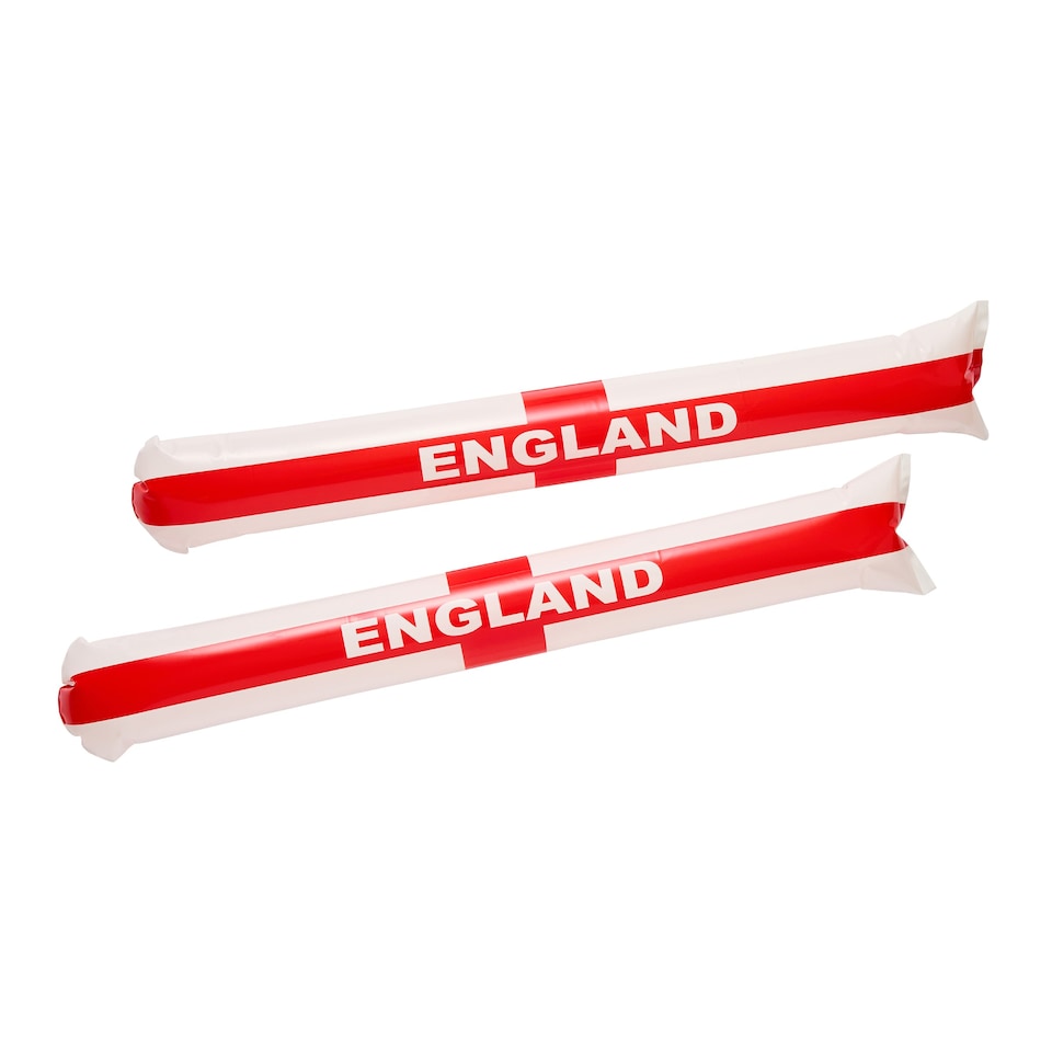 Hootyballoo Come on England Inflatable Sticks - Pack of 2