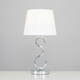 image 2 of ValueLights Modern Sleek Design Polished Chrome Touch Table Lamp With White Light Shade