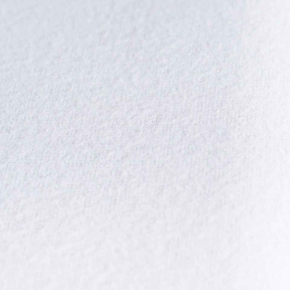 image 1 of OHS 100% Brushed Cotton Soft Cosy Warm Fleece 25cm Deep Elasticated Fitted Sheet | White | Super King