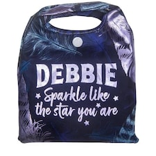 History & Heraldry Personalised Sparkle Reusable Foldable Shopper Bag - Debbie Multi