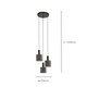 image 4 of EGLO Concessa Steel & Fabric Cluster Pendant Light