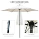 image 4 of Outsunny 2.8m Patio Umbrella Parasol Outdoor Table Umbrella 6 Ribs Off-White