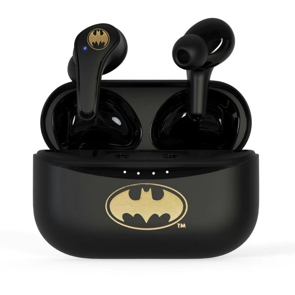 image 1 of Batman Logo Wireless Earbuds - Black/Gold - One Size