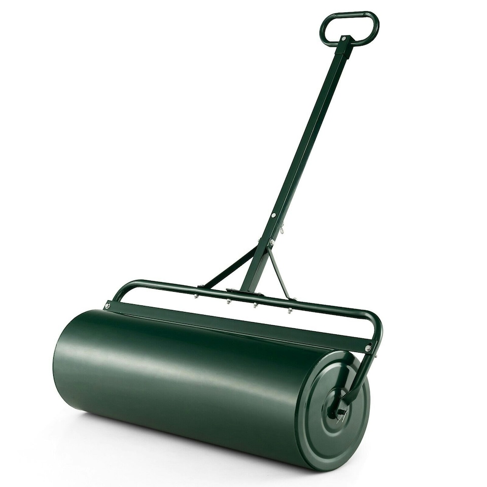 image 1 of COSTWAY 63L Metal Garden Lawn Roller Water Sand Filled Roller