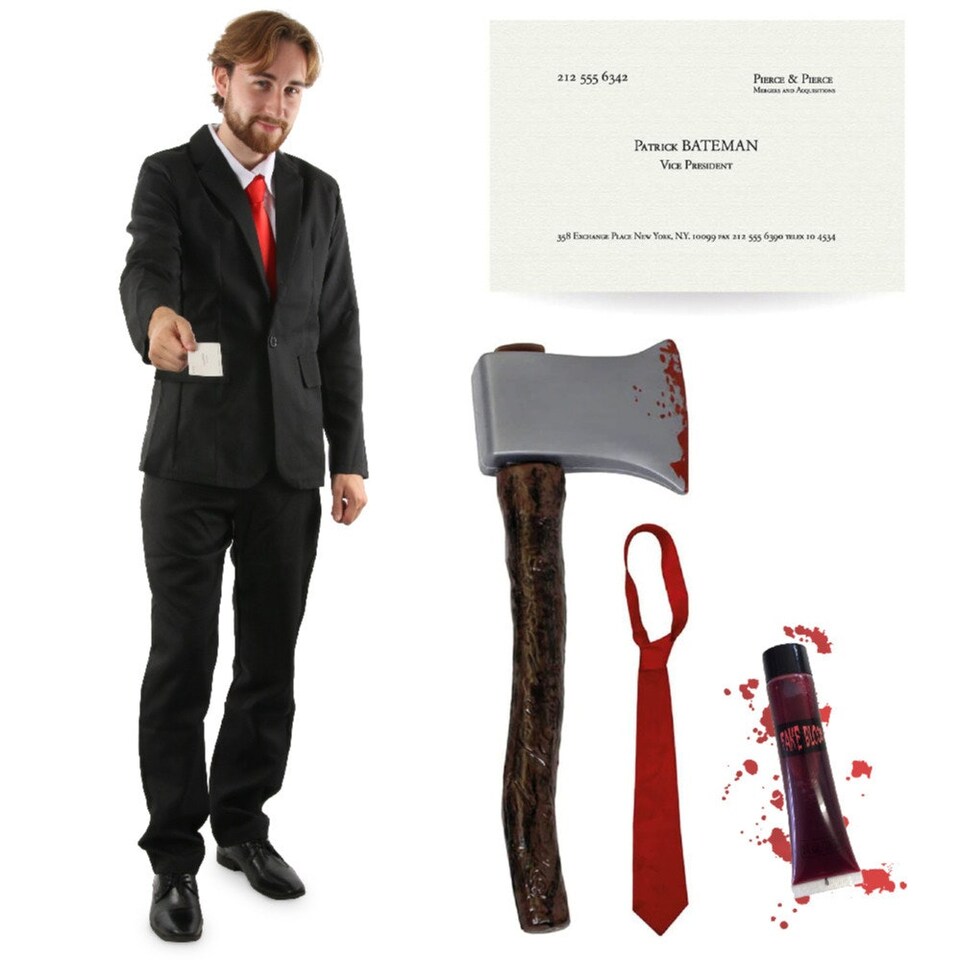 image 1 of Patrick Bateman Costume Multi | L