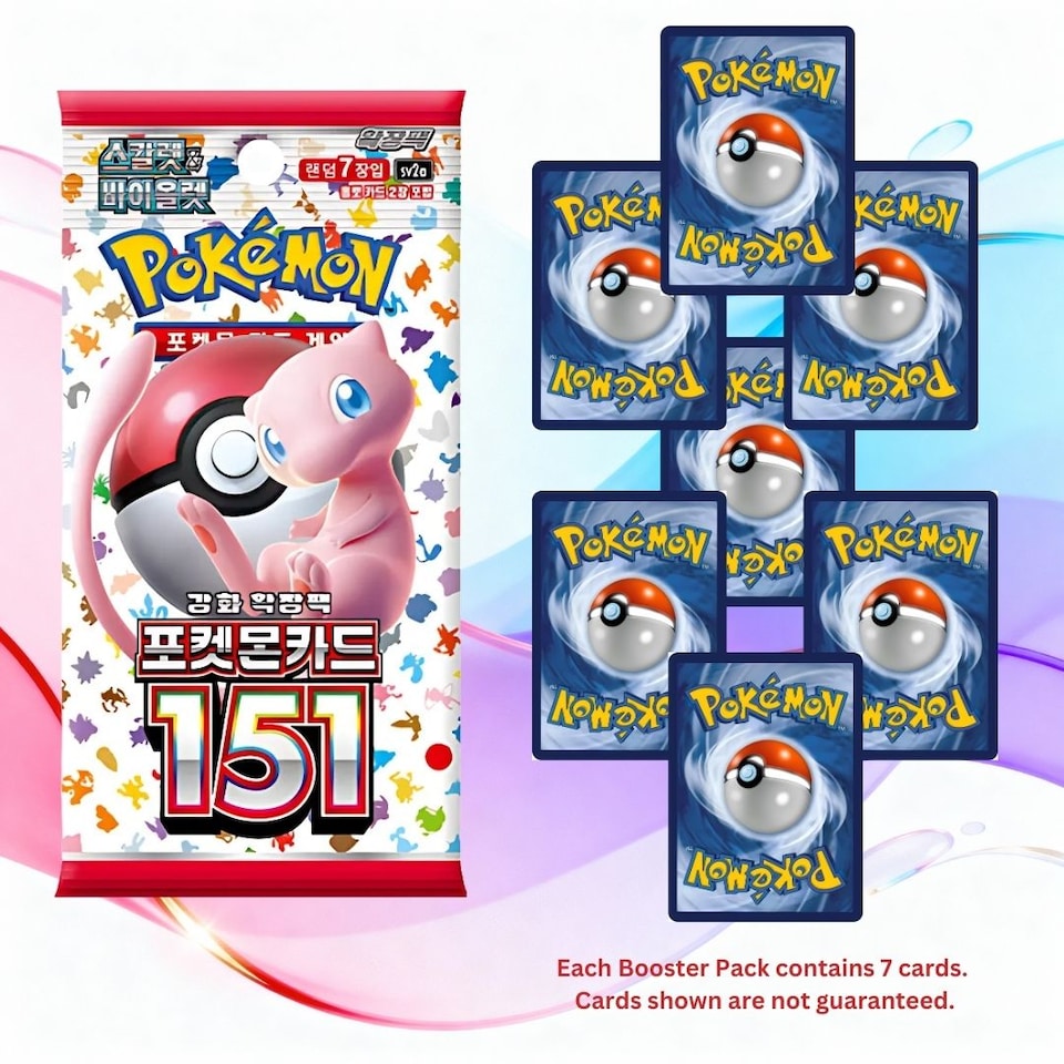 image 1 of Pokemon Cards 151 Booster Bundle x 3 Pokemon Packs Korean 151 - TCYM Import