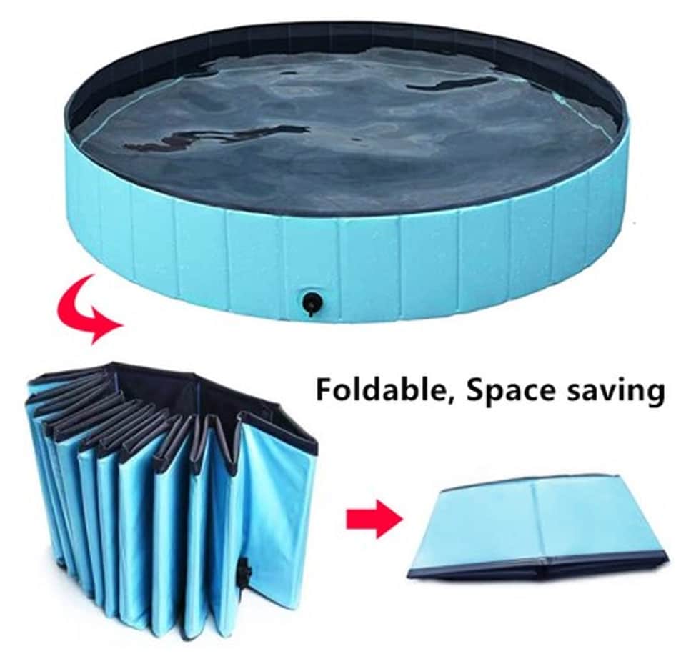 image 1 of Groundlevel Folding Bath Pool Easy To Put Up With Drainage System For Pets And Kids