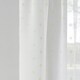 image 3 of Pair of Destiny Gold Metallic Diamond Print Voile Panels 183 cm (72 inch) Rod Pocket Panels for Bedroom and Living Room
