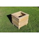 image 3 of Multi Pack of 2 - Square Planters, Wooden Garden Pot/Tub for Plants - L40 x W40 x H40 cm - Fully Assembled | Brown