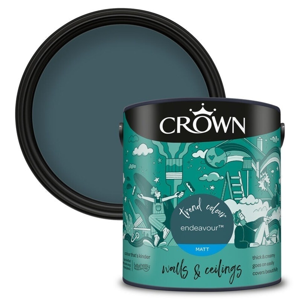 image 1 of Crown Walls & Ceilings Matt 2.5L Endeavour