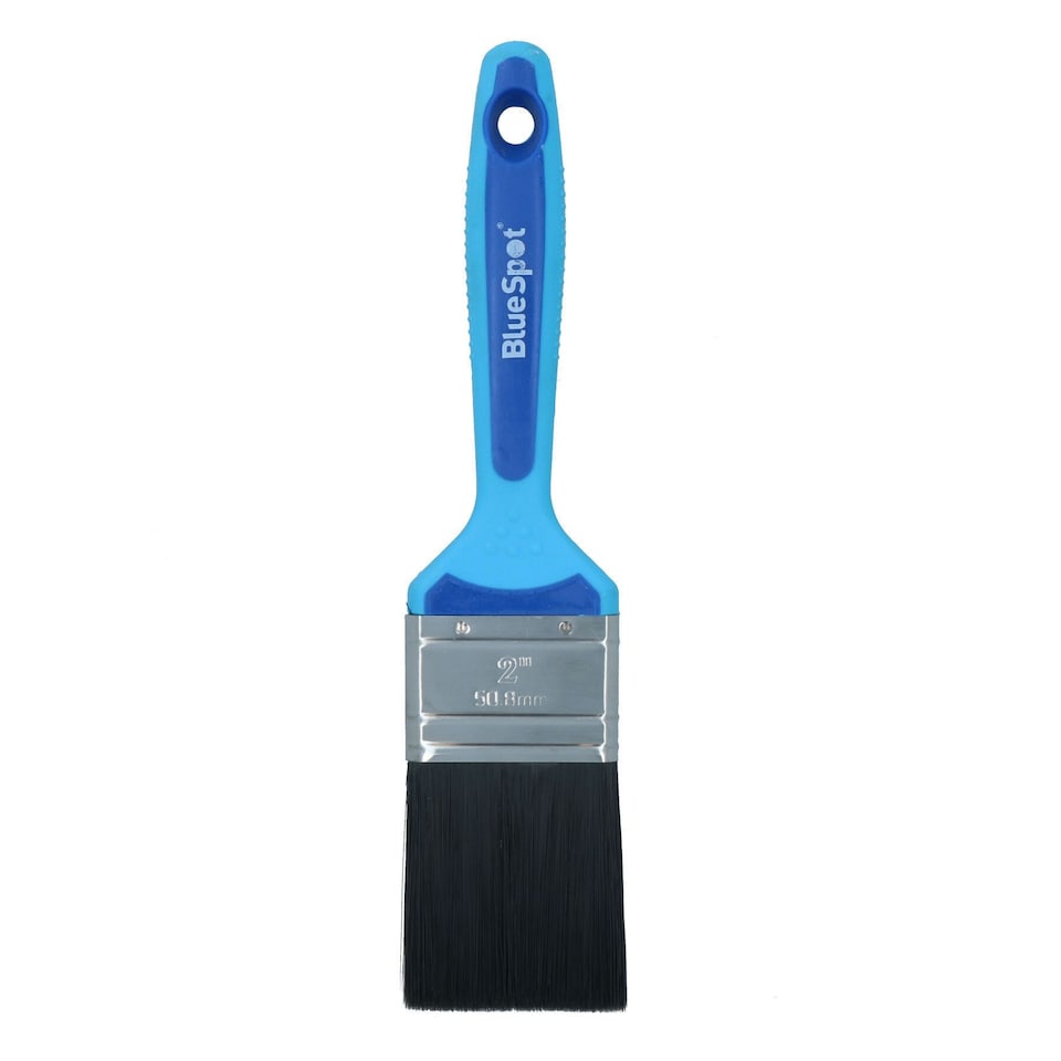 image 1 of 20pc Synthetic Paint Brush Painting + Decorating Brushes Rubber Grip Handle 1” – 2”