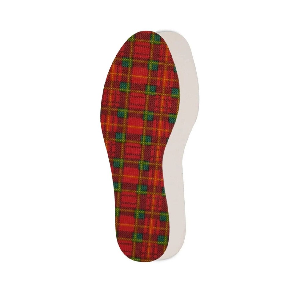 image 1 of BIRCH Mens Tartan Foam Insoles - Cushioning Shoe Inserts