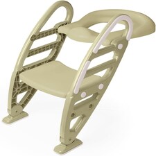 Dolu Toilet Trainer With Adjustable Non-Slip Ladder - Green