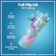 image 4 of Leak Proof Slim Water Bottle, Stainless Steel, 600ml (20oz) | Blue | Unicorns Blue | One Size