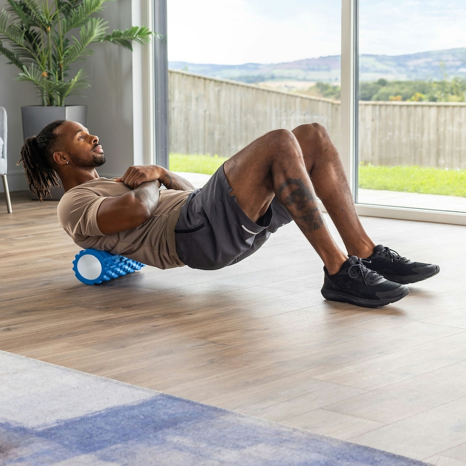 image 1 of Grid Foam Roller - Blue