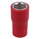 image 2 of 18mm 1/2in drive VDE Insulated Shallow Metric Socket 6 Sided Single Hex 1000 V