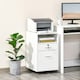 image 2 of Vinsetto Mobile File Cabinet Lockable Documents Storage w/ 5 Wheels Black