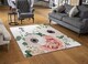 image 2 of Garden Flower, Pink Peach Rose, White Anemone Designer Rug | Multi