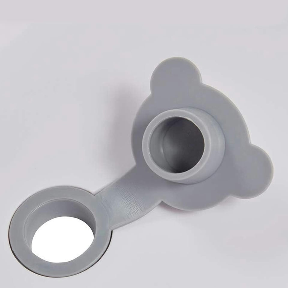 image 1 of Stars Ergonomic Baby Bath with Soft Handle & Plug - White