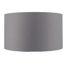 40cm Grey Poly Cotton Cylinder Lamp Shade Drum Table Floor Lampshade