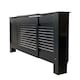 image 7 of Stylish MDF Black Horizontal Design Radiator Cover - Adjustable