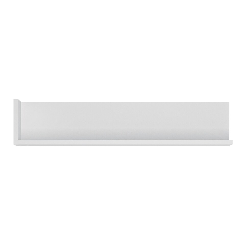 image 1 of Lyon 120cm Wall Shelf in White and High Gloss