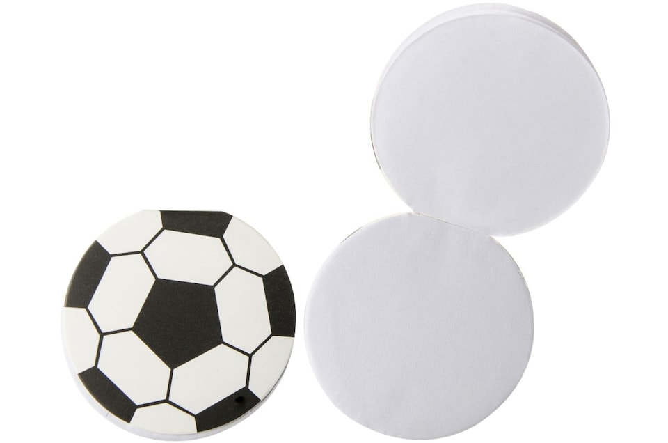 image 1 of Pack of 12 Round Football Design Notebook 8cm