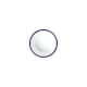 image 2 of Nimbus Enamel Pudding Basin - White/Blue - 10cm
